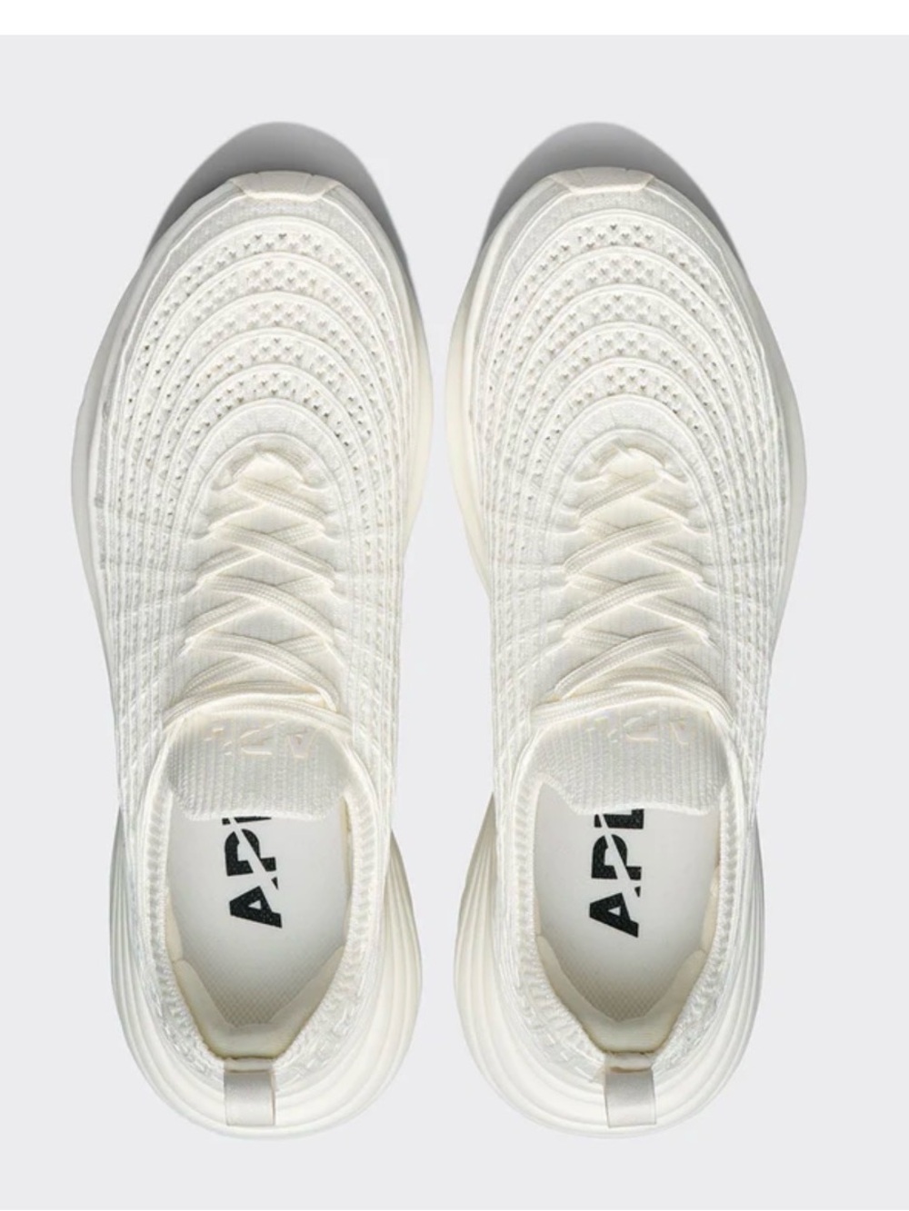 APL TechLoom Zipline Knit Sneakers in Off-White